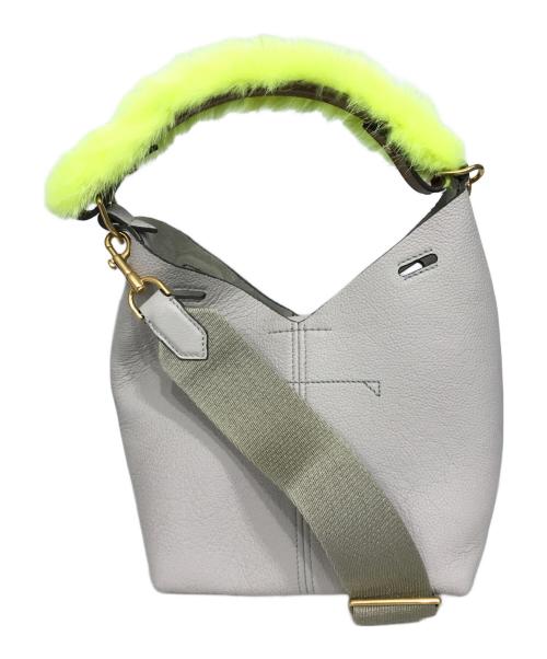 ANYA HINDMARCH（アニヤ・ハインドマーチ）ANYA HINDMARCH (アニヤハインドマーチ) ビルドアバッグ アイボリーの古着・服飾アイテム