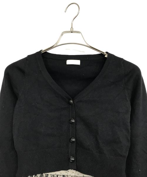 Resexxy（リゼクシー）Resexxy (リゼクシー) カーデセットチュールワンピース ブラック サイズ:FREEの古着・服飾アイテム