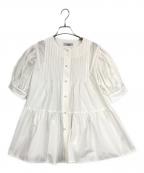 ame nochi hare/ 雨のち晴れアメノチハレ）の古着「ピンタックチュニックブラウス」｜ホワイト