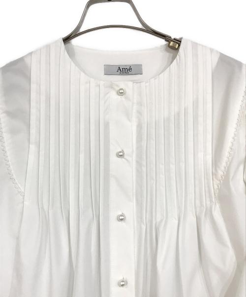 ame nochi hare/ 雨のち晴れ（アメノチハレ）ame nochi hare/ 雨のち晴れ (アメノチハレ) ピンタックチュニックブラウス ホワイト サイズ:Fの古着・服飾アイテム