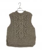 TSUHARU by samansa Mos2ツハル バイ サマンサモスモス）の古着「ペルー柄編みニットベスト」｜グレー