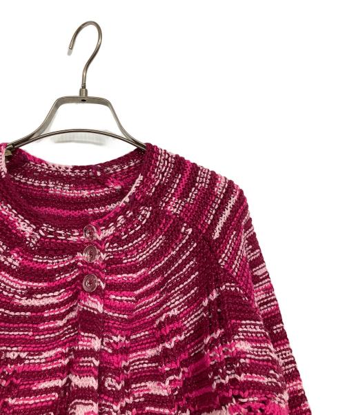 BEAMS BOY（ビームスボーイ）BEAMS BOY (ビームスボーイ) カスリニットカーディガン パープル サイズ:表記無しの古着・服飾アイテム