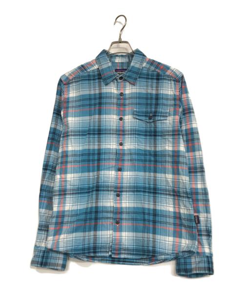 Patagonia（パタゴニア）Patagonia (パタゴニア) ライトウェイト・フィヨルド・フランネル・シャツ ブルー サイズ:Sの古着・服飾アイテム