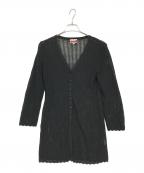 VAL by VALENTINOバルバイヴァレンティノ）の古着「メッシュカーディガン」｜ブラック