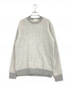 Alteaアルテア）の古着「柄ニット」｜グレー