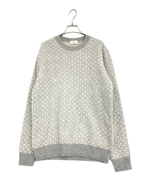 Altea（アルテア）Altea (アルテア) 柄ニット グレー サイズ:SIZE Mの古着・服飾アイテム