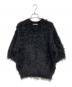 BEAUTY&YOUTH（ビューティーアンドユース）の古着「フェザーヤーン ショートスリーブ ニット プルオーバー」｜ブラック
