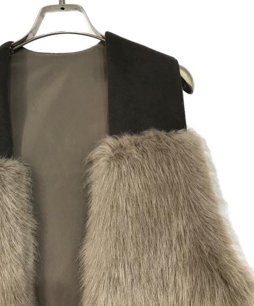 STYLE DELI（スタイルデリ）STYLE DELI (スタイルデリ) ボリュームファーベスト ブラウン サイズ:Fの古着・服飾アイテム