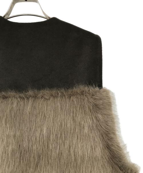 STYLE DELI（スタイルデリ）STYLE DELI (スタイルデリ) ボリュームファーベスト ブラウン サイズ:Fの古着・服飾アイテム