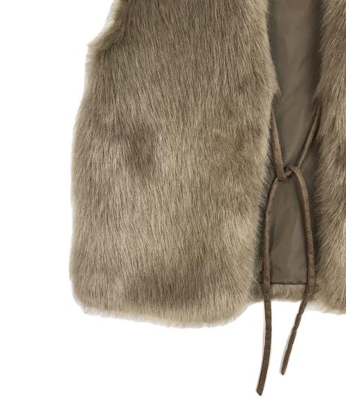 STYLE DELI（スタイルデリ）STYLE DELI (スタイルデリ) ボリュームファーベスト ブラウン サイズ:Fの古着・服飾アイテム