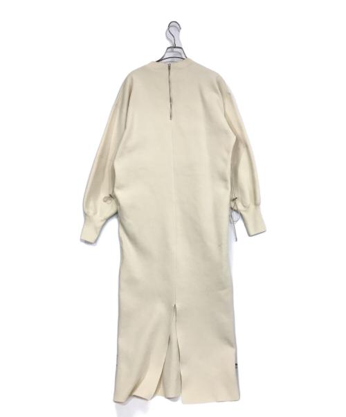 Adam et Rope（アダム エ ロペ）Adam et Rope (アダム エ ロペ) フォルムニットワンピース ベージュ サイズ:Fの古着・服飾アイテム