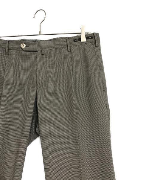 PT01（ピーティーゼロウーノ）PT01 (ピーティーゼロウーノ) SUPER SLIM FITトラウザーパンツ ブラウン サイズ:48の古着・服飾アイテム