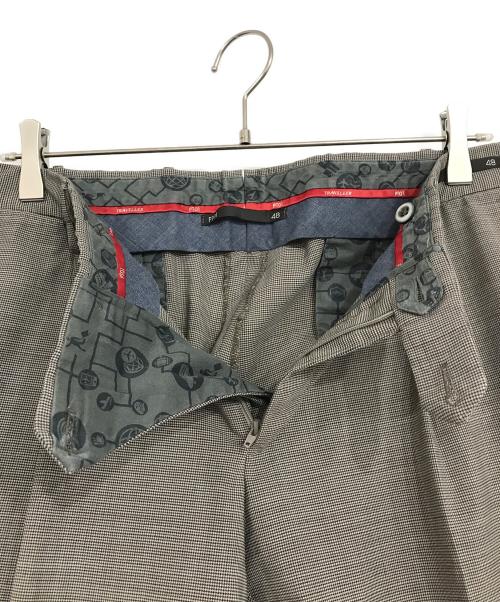 PT01（ピーティーゼロウーノ）PT01 (ピーティーゼロウーノ) SUPER SLIM FITトラウザーパンツ ブラウン サイズ:48の古着・服飾アイテム