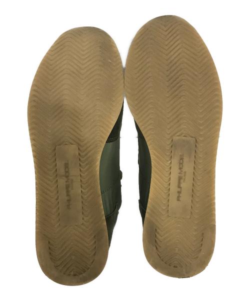 PHILIPPE MODEL（フィリップ モデル）PHILIPPE MODEL (フィリップ モデル) ローカットスニーカー グリーン サイズ:42の古着・服飾アイテム