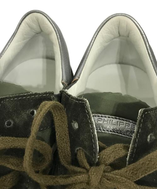 PHILIPPE MODEL（フィリップ モデル）PHILIPPE MODEL (フィリップ モデル) ローカットスニーカー グリーン サイズ:42の古着・服飾アイテム