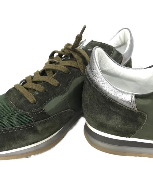 PHILIPPE MODEL（フィリップ モデル）PHILIPPE MODEL (フィリップ モデル) ローカットスニーカー グリーン サイズ:42の古着・服飾アイテム