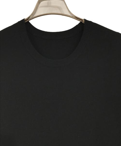 icB（アイシービー）icB (アイシービー) クロスコンビ シャツドッキング ニットワンピース ホワイト×ブラック サイズ:Sの古着・服飾アイテム