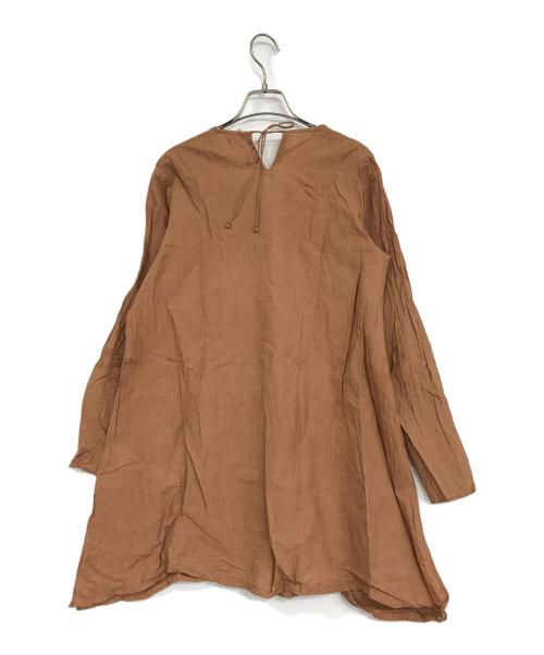 45rpm（45アールピーエム）45rpm (45アールピーエム) 長袖ブラウス ブラウン サイズ:1の古着・服飾アイテム