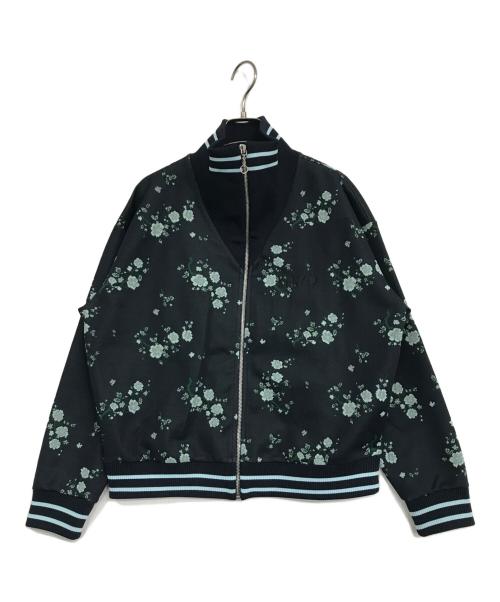KENZO（ケンゾー）KENZO (ケンゾー) フローラル ジップ ボンバー ジャケット ネイビー サイズ:XSの古着・服飾アイテム