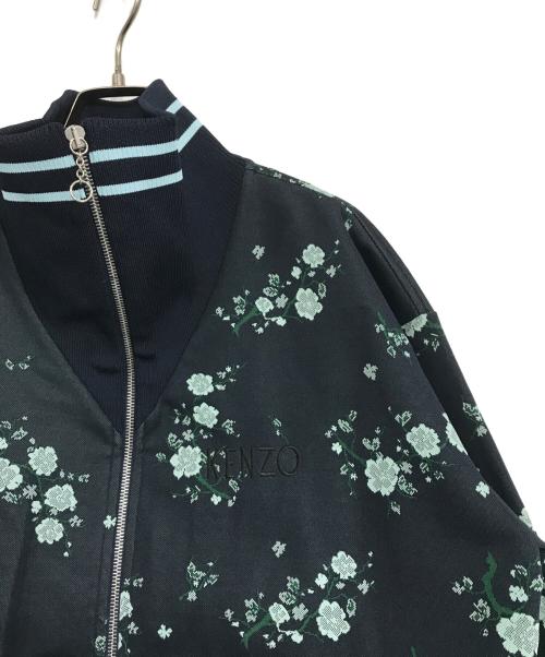 KENZO（ケンゾー）KENZO (ケンゾー) フローラル ジップ ボンバー ジャケット ネイビー サイズ:XSの古着・服飾アイテム