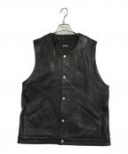 Schottショット）の古着「GOAT LEATHER VEST」｜ブラック