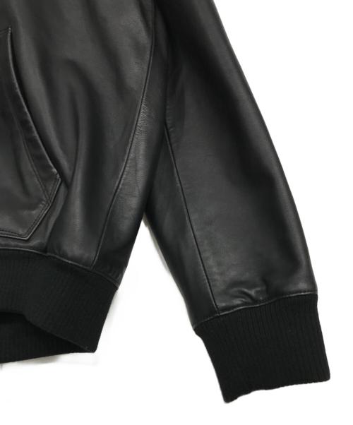 Schott（ショット）Schott (ショット) フルジップレザーパーカーブルゾン ブラック サイズ:2XLの古着・服飾アイテム