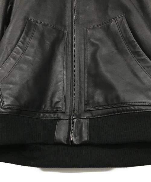 Schott（ショット）Schott (ショット) フルジップレザーパーカーブルゾン ブラック サイズ:2XLの古着・服飾アイテム