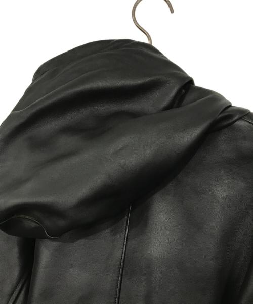 Schott（ショット）Schott (ショット) フルジップレザーパーカーブルゾン ブラック サイズ:2XLの古着・服飾アイテム
