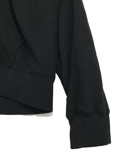 Schott（ショット）Schott (ショット) LEATHER ELBOW PATCH ZIP HOODED SWEAT ブラック サイズ:2XLの古着・服飾アイテム