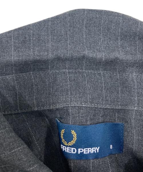 FRED PERRY（フレッドペリー）FRED PERRY (フレッドペリー) シャツワンピース グレー サイズ:SZIE 8の古着・服飾アイテム