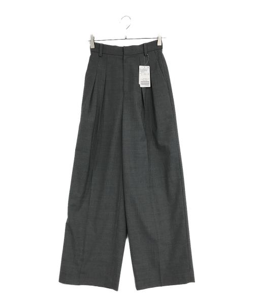 Plage（プラージュ）Plage (プラージュ) WOOL スラックス グレー サイズ:SIZE 34の古着・服飾アイテム