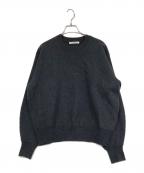 BEAUTY&YOUTHビューティーアンドユース）の古着「ミラノリブ ボリュームスリーブ プルオーバー」｜グレー
