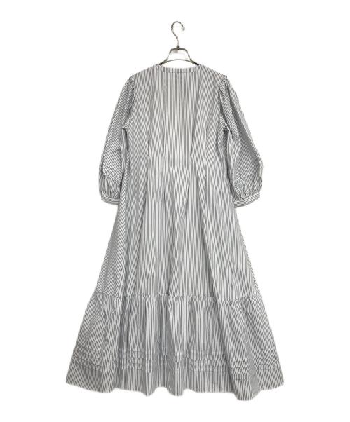 JUSGLITTY（ジャスグリッティー）JUSGLITTY (ジャスグリッティー) シャツワンピ×ベストセット ホワイト×ブラック サイズ:2の古着・服飾アイテム