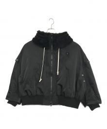 REGULATION Yohji Yamamoto（レギュレーションヨウジヤマモト）の古着「PE TWILL R-DETACHABLE SLEEVES BLOUSON」｜ブラック