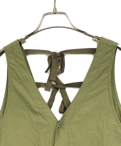 BEAMS BOY（ビームスボーイ）BEAMS BOY (ビームスボーイ) ナイロン タッサー C-1 ノースリーブ ワンピース 黄緑 サイズ:記載なしの古着・服飾アイテム