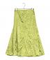 GANNI（ガニー）の古着「ドットスカート」｜黄緑