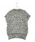 MIESROHE (ミースロエ) フラッフィーニットベスト ブラック×ホワイト サイズ:ONE SIZE：5000円