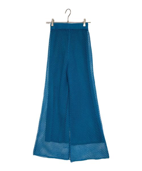 Ameri（アメリ）Ameri (アメリ) BRIGHT MESH KNIT PANTS ブルー サイズ:Sの古着・服飾アイテム