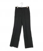 AP STUDIOエーピーストゥディオ）の古着「リネンキュプラストレートパンツ」｜ブラック