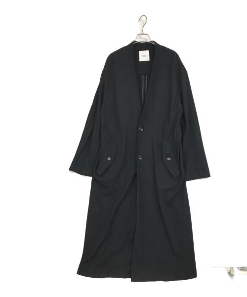 CLANE HOMME（クラネ オム）CLANE HOMME (クラネ オム) ノーカラーコート ブラック サイズ:1の古着・服飾アイテム
