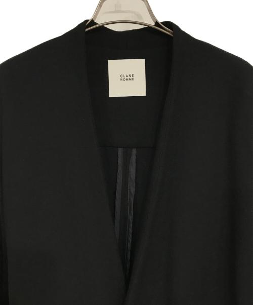 CLANE HOMME（クラネ オム）CLANE HOMME (クラネ オム) ノーカラーコート ブラック サイズ:1の古着・服飾アイテム