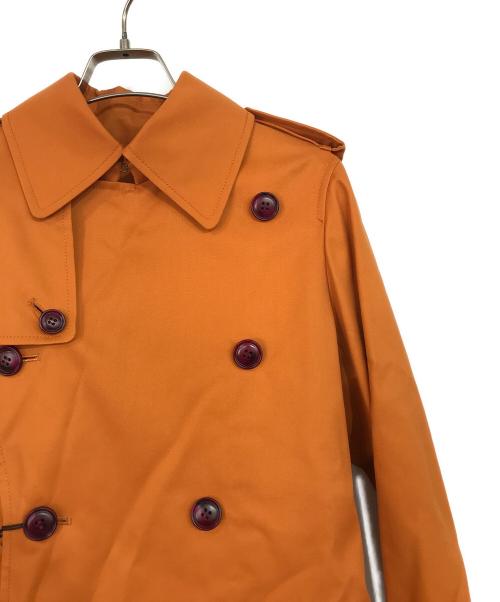 beautiful people（ビューティフルピープル）beautiful people (ビューティフルピープル) ultimate pima twill skinny trench coat オレンジ サイズ:36の古着・服飾アイテム