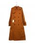 beautiful people（ビューティフルピープル）の古着「ultimate pima twill skinny trench coat」｜オレンジ
