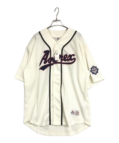 AVIREX（アヴィレックス）AVIREX (アヴィレックス) ベースボールシャツ ホワイト サイズ:Mの古着・服飾アイテム
