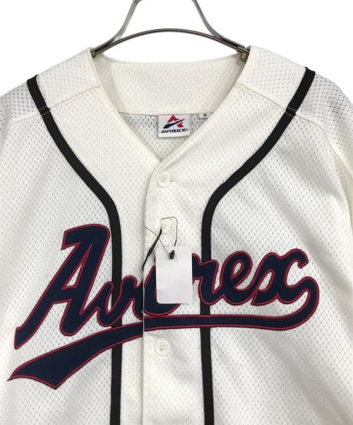AVIREX（アヴィレックス）AVIREX (アヴィレックス) ベースボールシャツ ホワイト サイズ:Mの古着・服飾アイテム