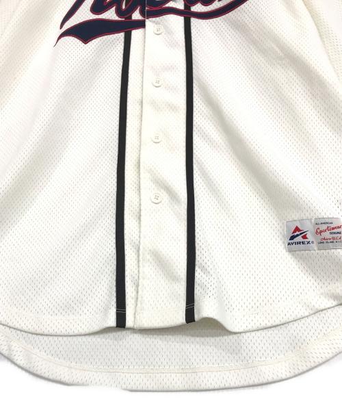 AVIREX（アヴィレックス）AVIREX (アヴィレックス) ベースボールシャツ ホワイト サイズ:Mの古着・服飾アイテム