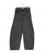 PASSIONEパシオーネ）の古着「ブラックデニムパンツ」｜ブラック