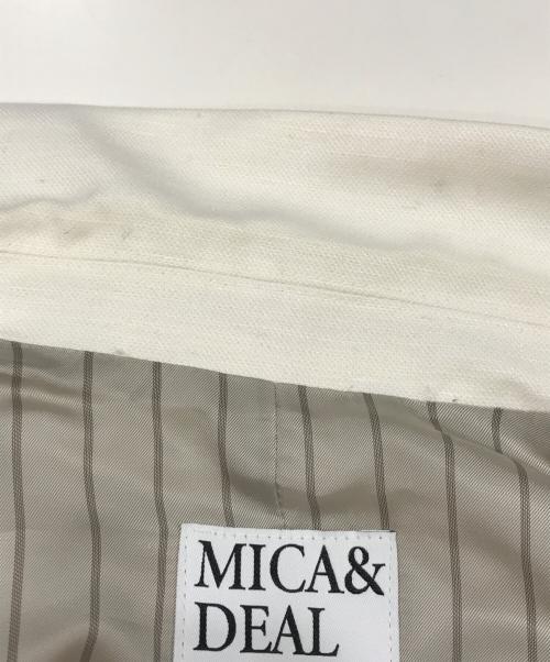 MICA&DEAL（マイカアンドディール）MICA&DEAL (マイカアンドディール) ダブルボタンテーラードジャケット アイボリー サイズ:Fの古着・服飾アイテム