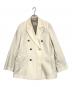 MICA&DEAL（マイカアンドディール）の古着「ダブルボタンテーラードジャケット」｜アイボリー