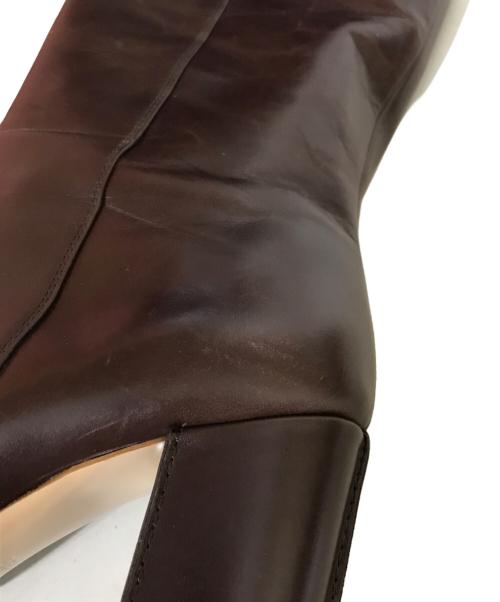 Pippichic（ピッピシック）Pippichic (ピッピシック) チャンキーヒール ポインテッドトゥロングブーツ ブラウン サイズ:36の古着・服飾アイテム